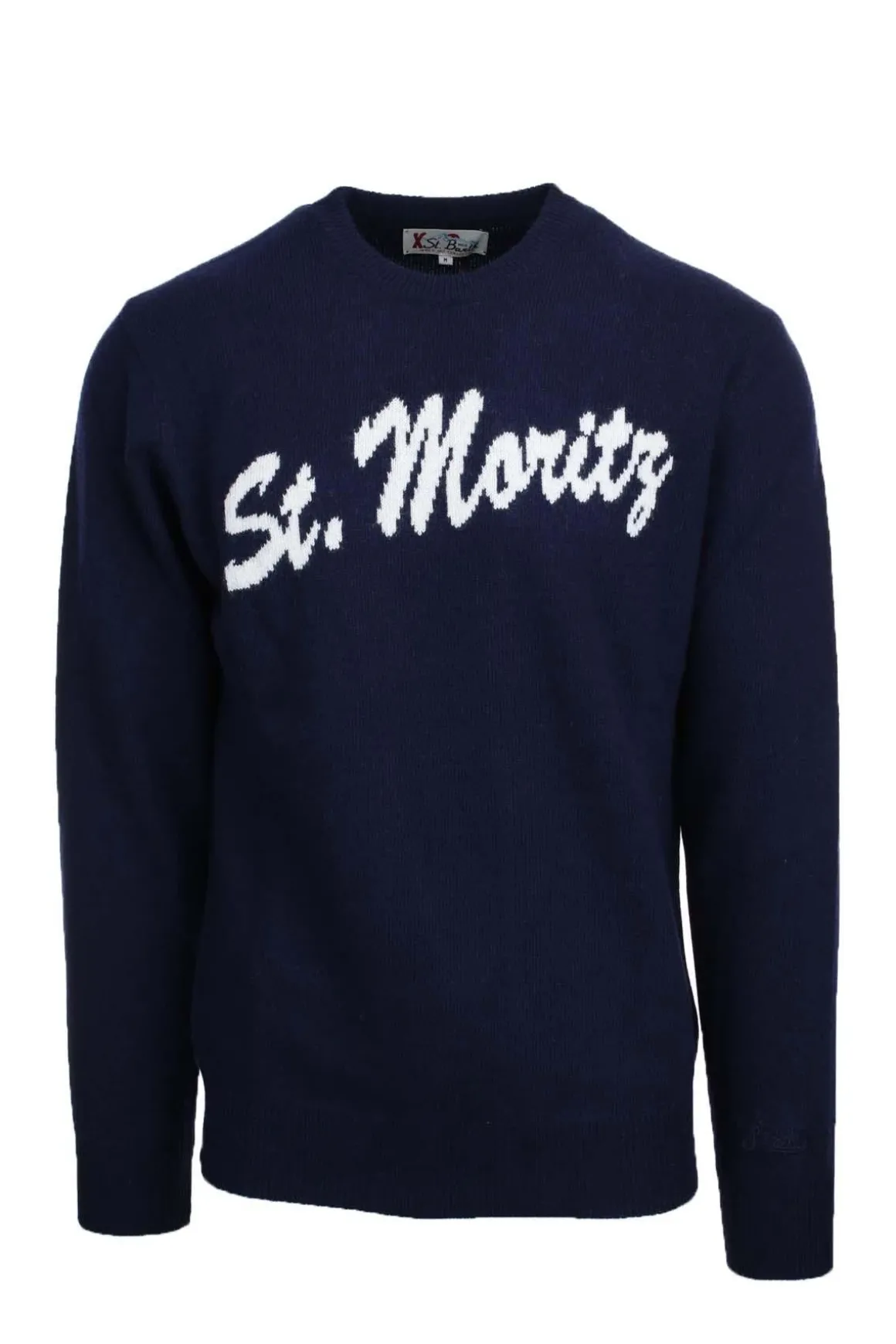 Maglia girocollo in lana cachemire St. Moritz