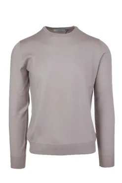 Maglia girocollo in lana merinos