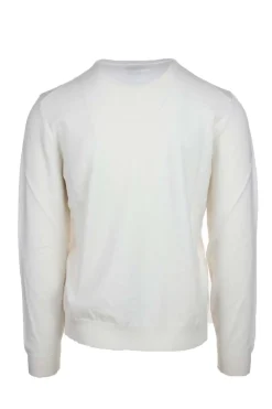 Maglia girocollo in lana con logo BOSS