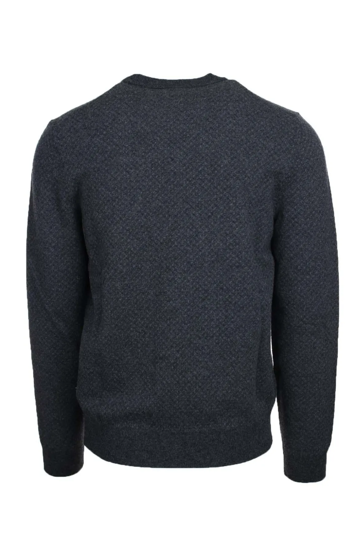 Maglia girocollo in lana e cotone.