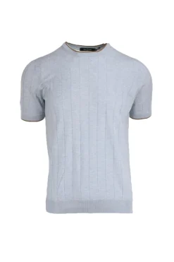 Maglia girocollo in seta