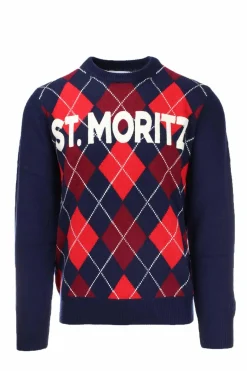 Maglia girocollo rombi ST. Moritz
