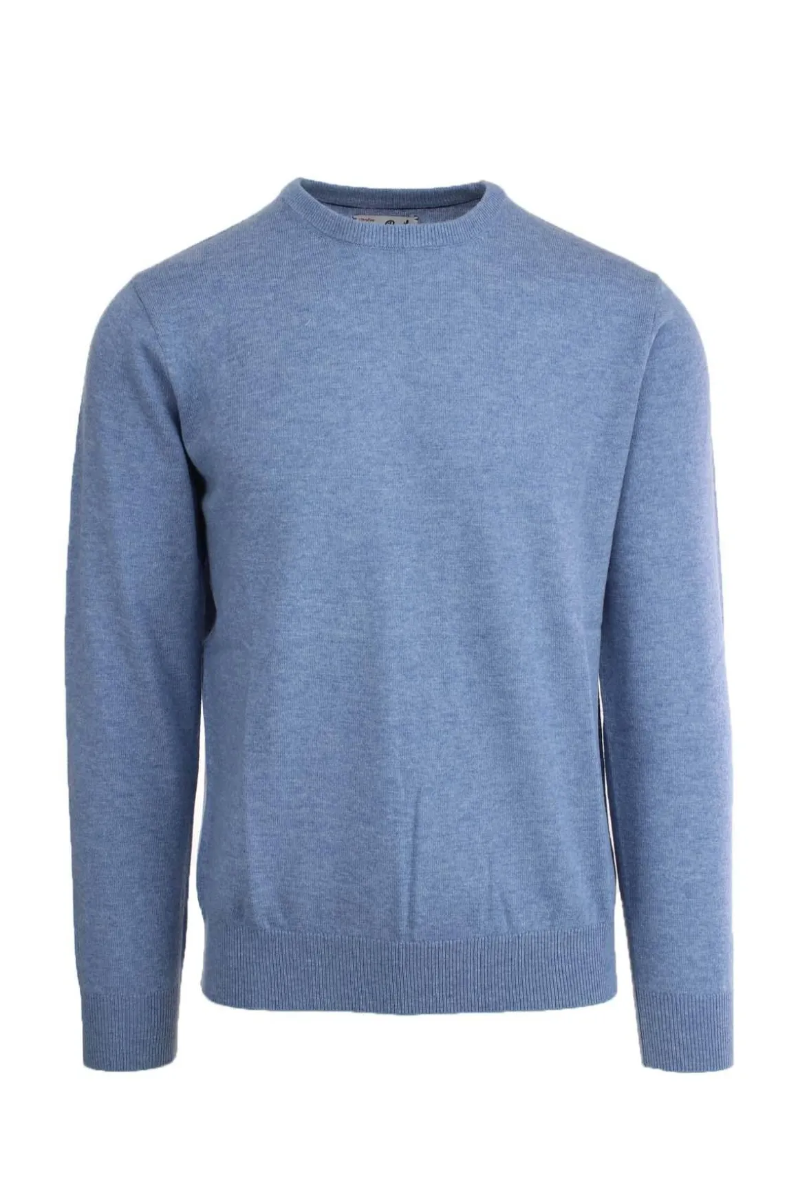 Maglia girocollo uomo in lana unito