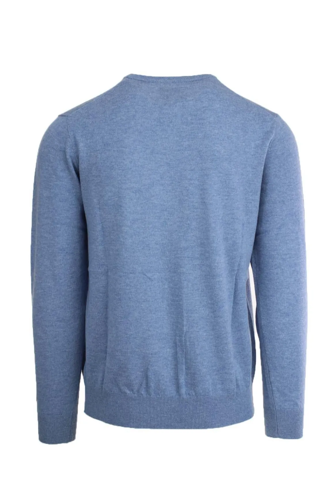 Maglia girocollo uomo in lana unito