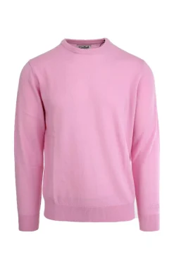 Maglia girocollo uomo in lana unito