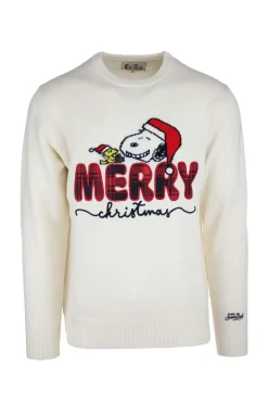 Maglia in lana cachemire Merry Christmas Peanuts
