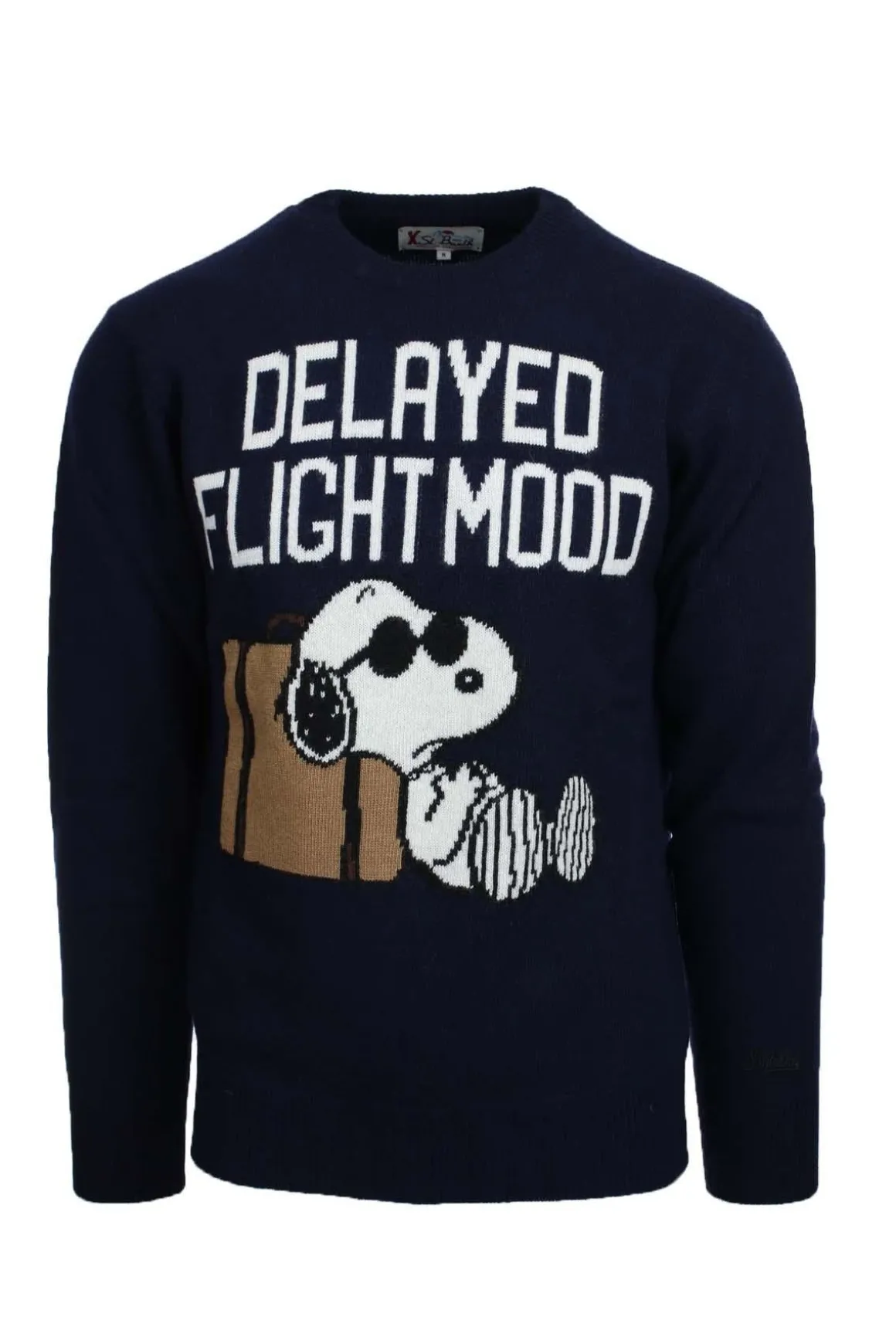 Maglia in lana cachemire Snoopy Flight