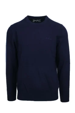 Maglia in lana con logo ricamato.