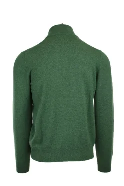 Maglia lupo con bottoni in lana e cachemire