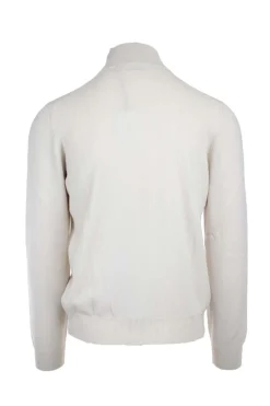 Maglia lupo con bottoni in lana e cachemire