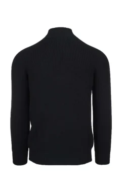 Maglia lupo in lana a coste inglese