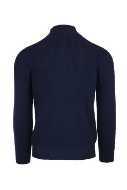 Maglia lupo in lana a coste inglese