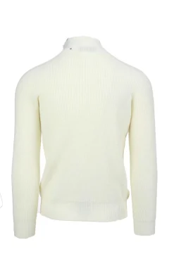 Maglia lupo in lana a coste inglese