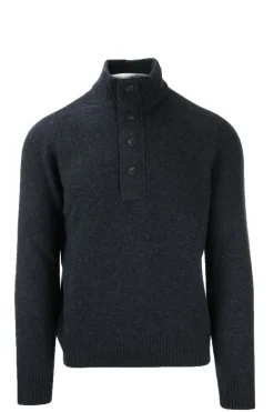 Maglia Lupo zip in lana