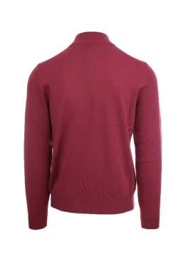 Maglia lupo zip in lana