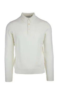 Maglia polo 3 bottoni in lana