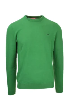 Maglia pullover girocollo in filo di cotone