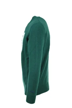 Maglia pullover girocollo in lana Wine Not