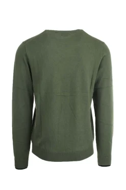 Maglia pullover girocollo lana e cotone