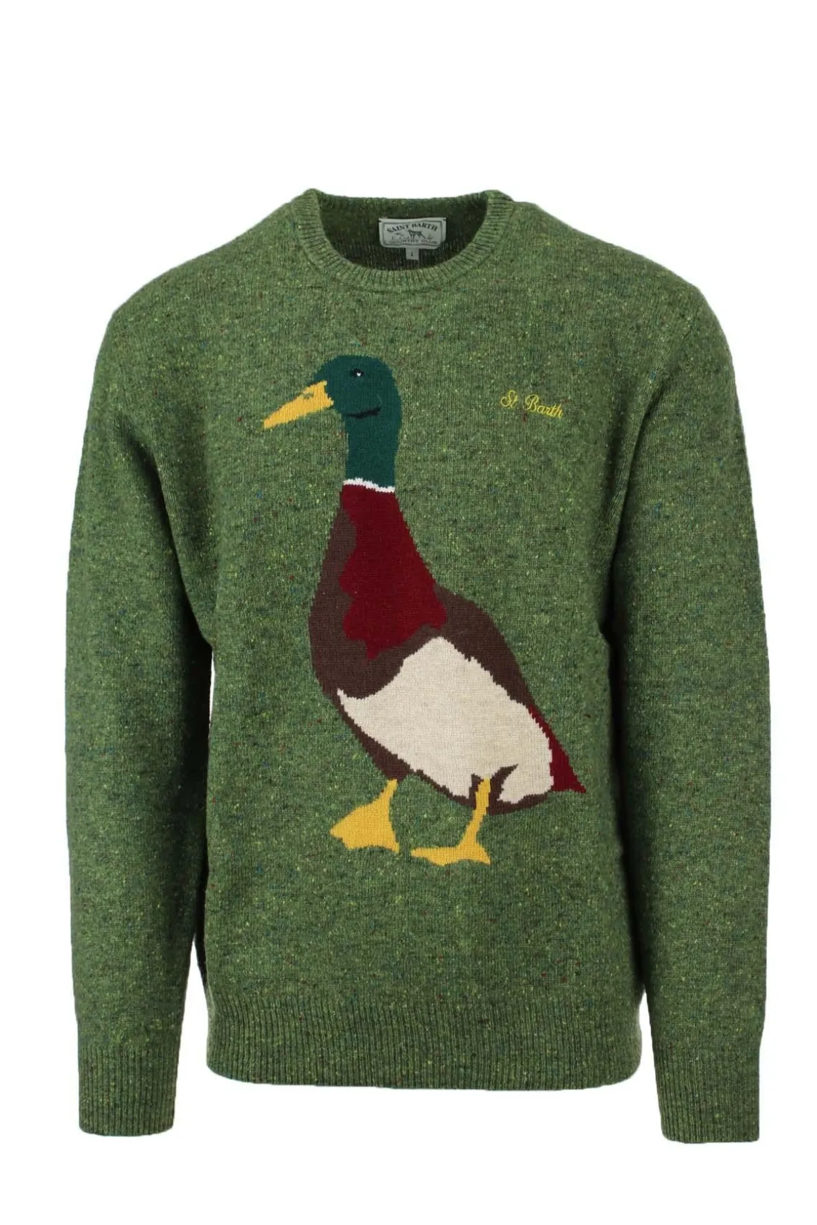 Maglia pullover girocollo in lana Saint Barth Country Club