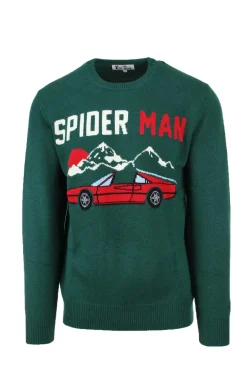 Maglia pullover girocollo in lana Saint Barth Spider Man