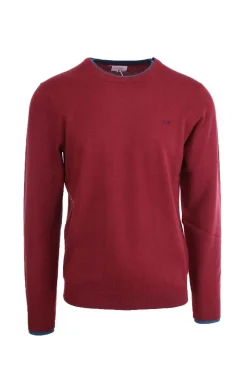 Maglia pullover girocollo lana e cotone