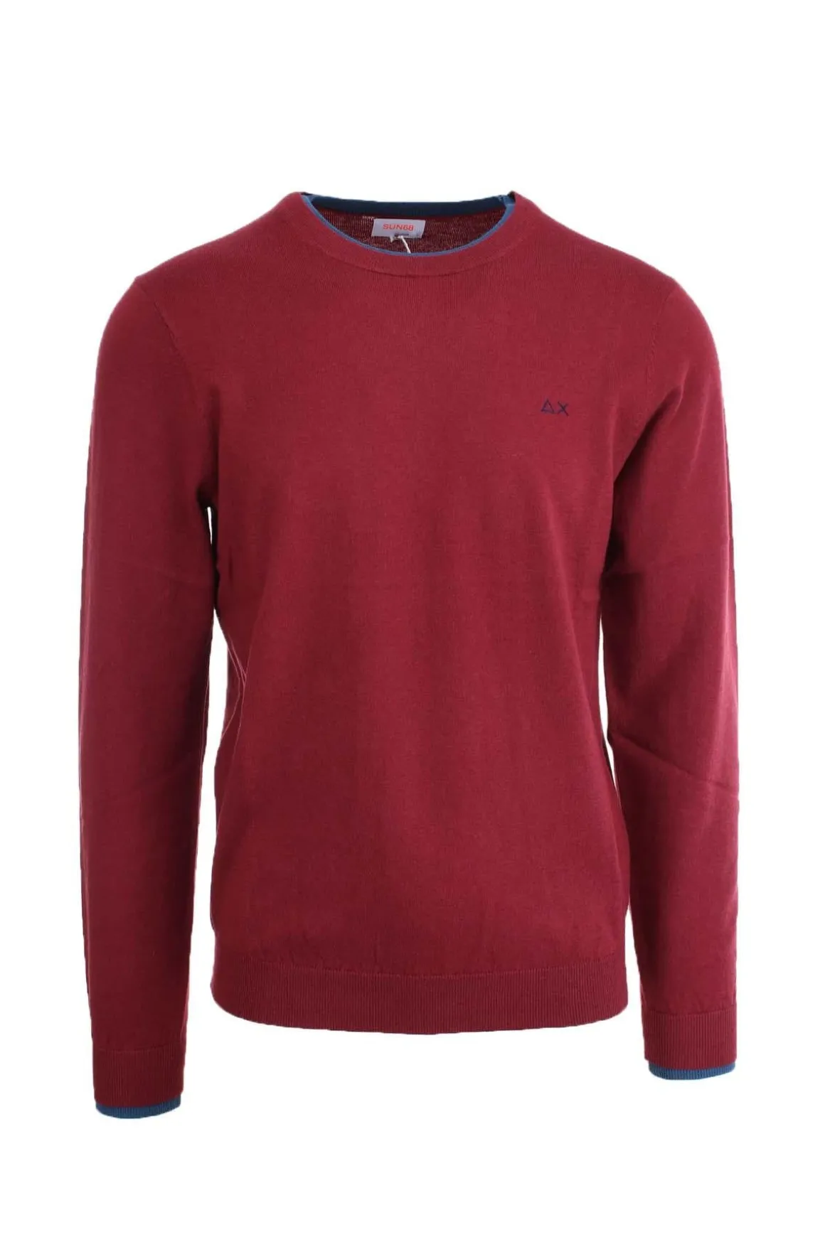 Maglia pullover girocollo lana e cotone