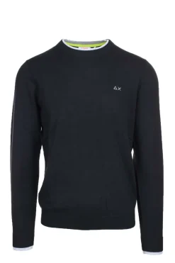 Maglia pullover girocollo lana e cotone