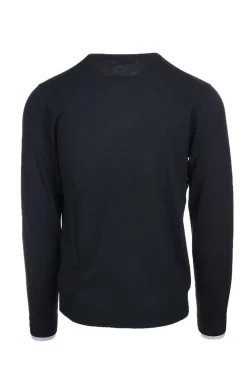 Maglia pullover girocollo lana e cotone