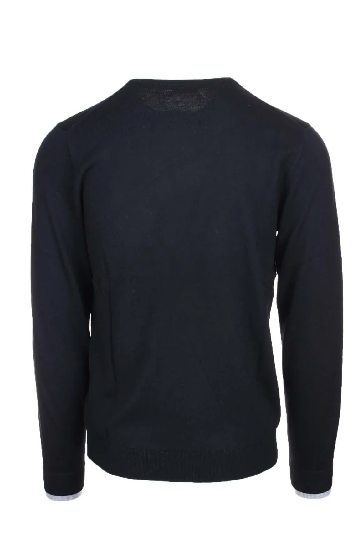 Maglia pullover girocollo lana e cotone