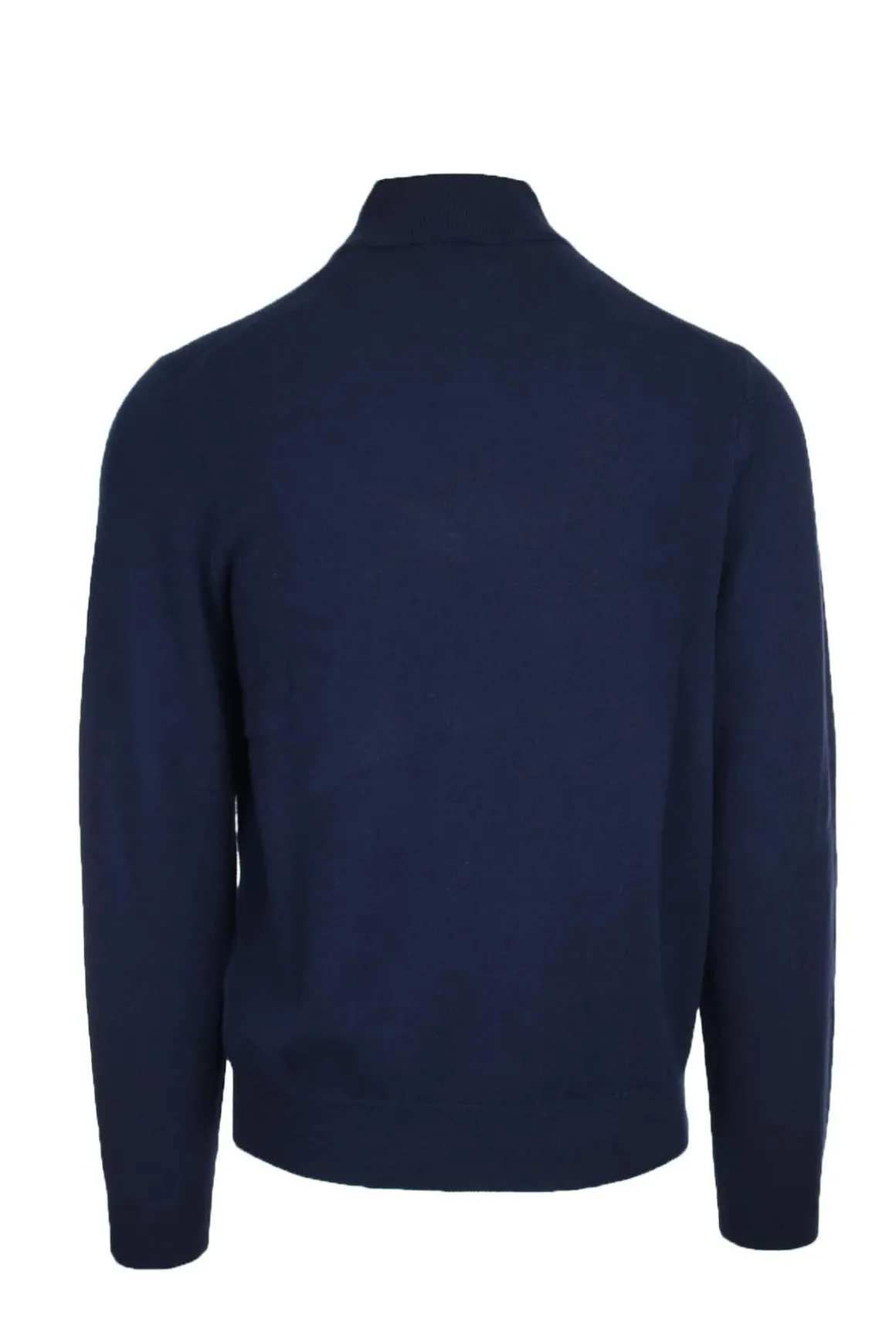 Maglia pullover lupo zip in lana.