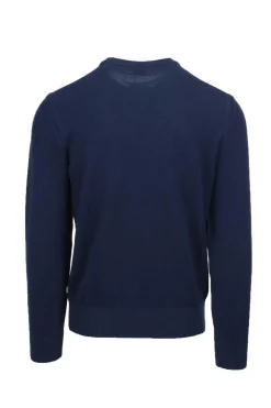 Maglione in cotone lavorato grana riso