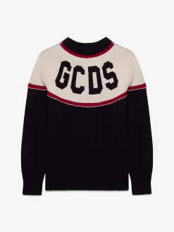 Maglione in lana con maxi logo