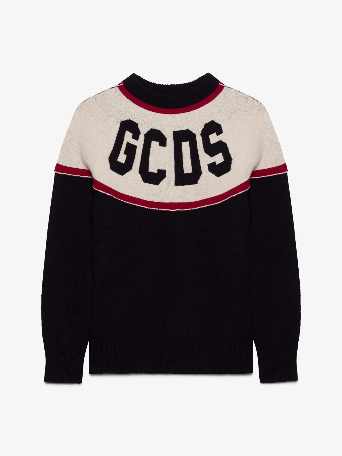 Maglione in lana con maxi logo