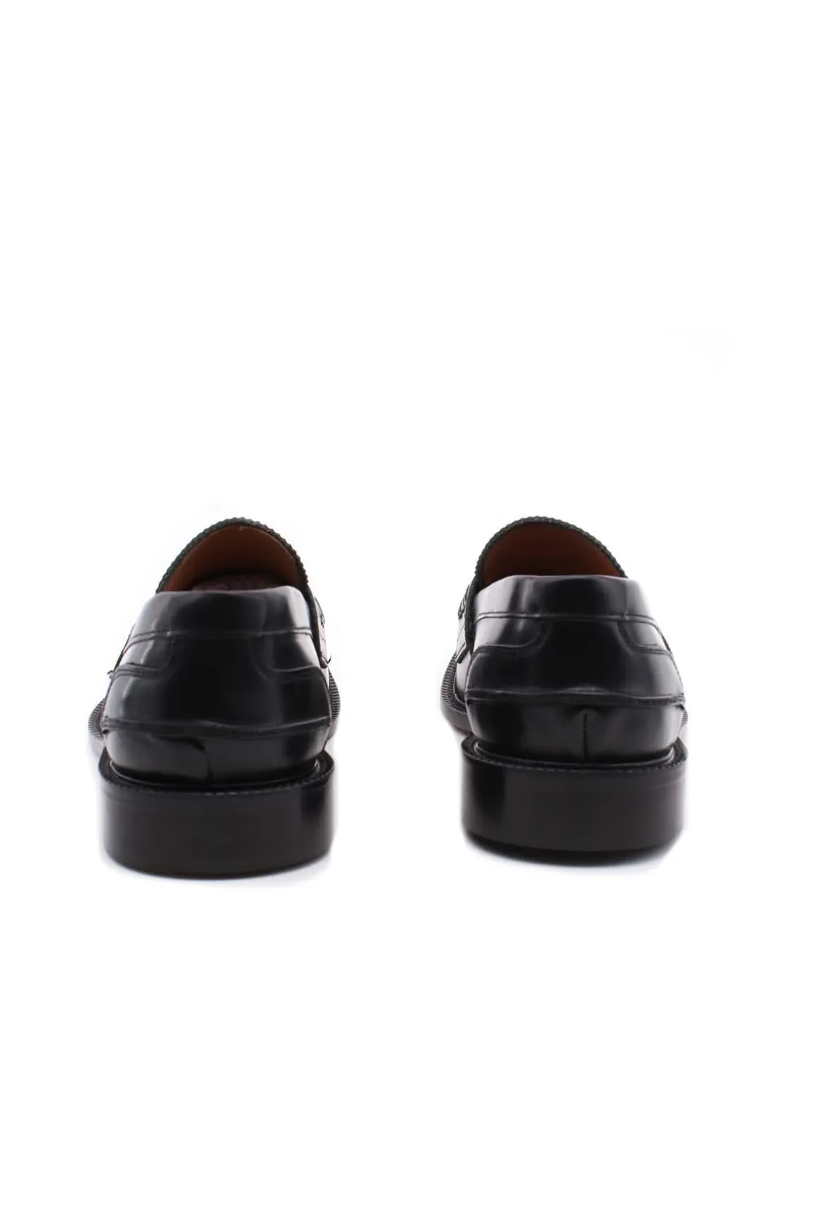 Mocassini College con suola in cuoio