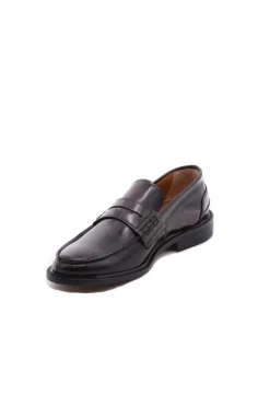 Mocassini College con suola in cuoio