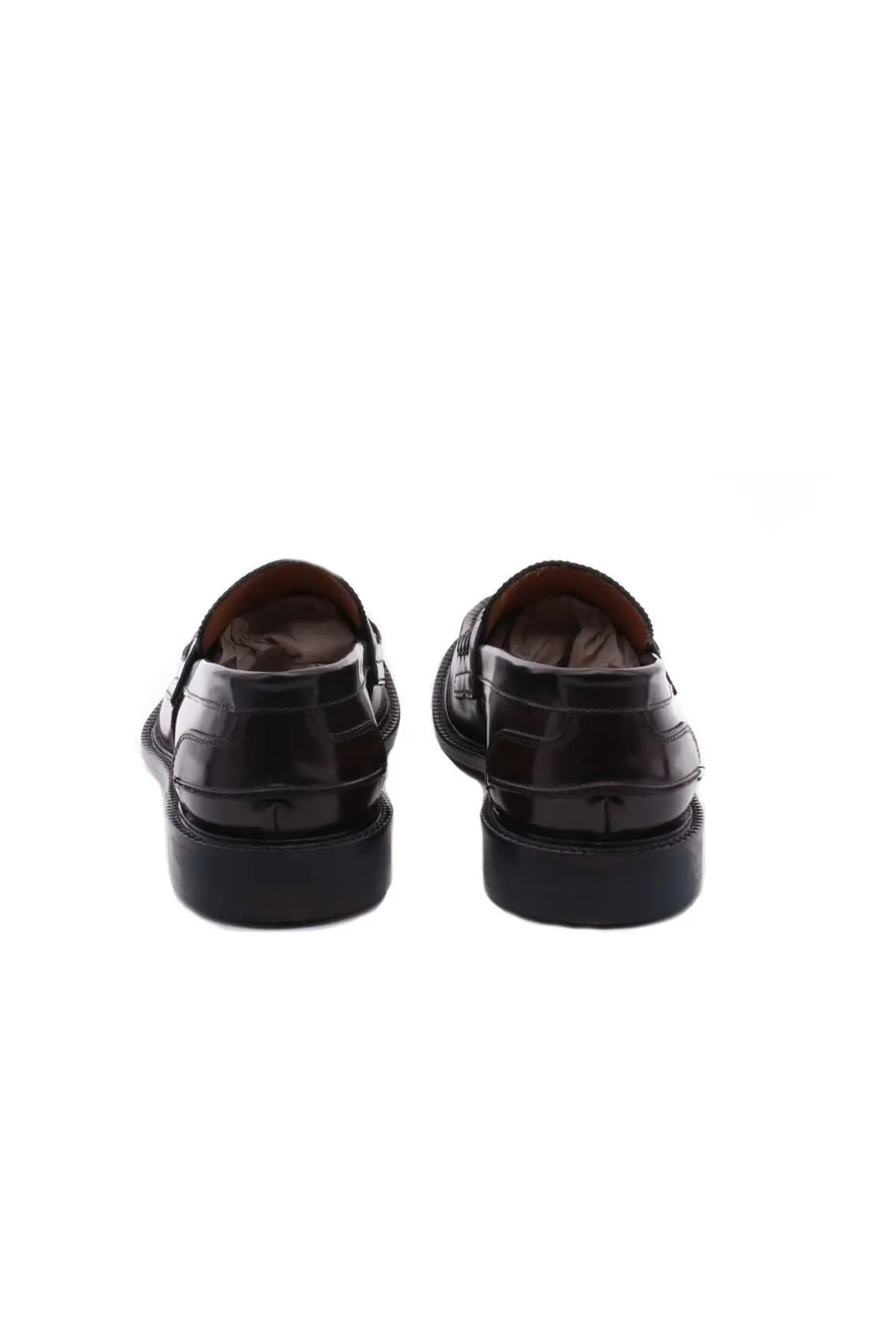 Mocassini College con suola in cuoio