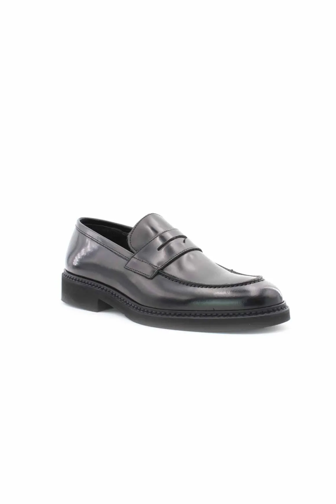 Mocassini college suola in gomma