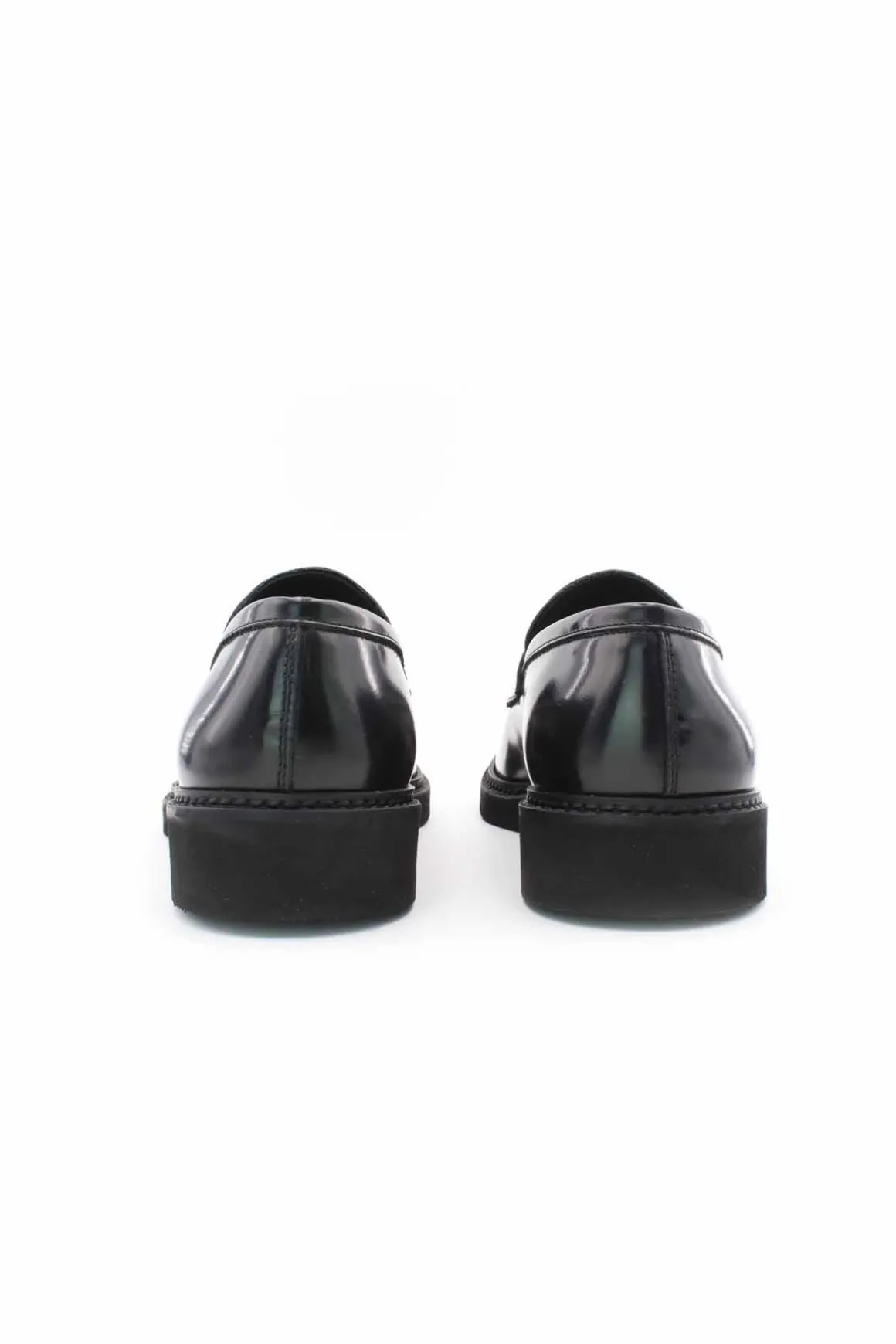 Mocassini college suola in gomma