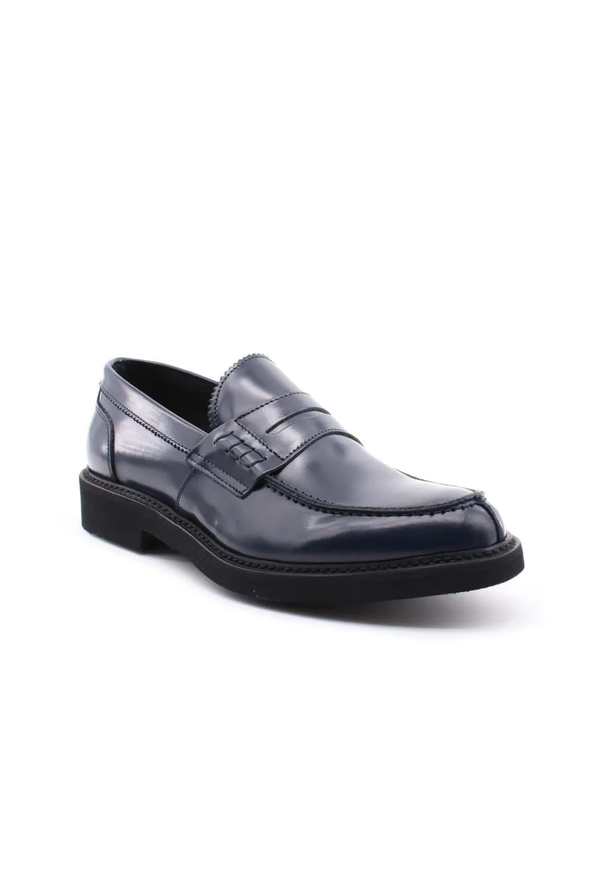 Mocassini college suola in gomma