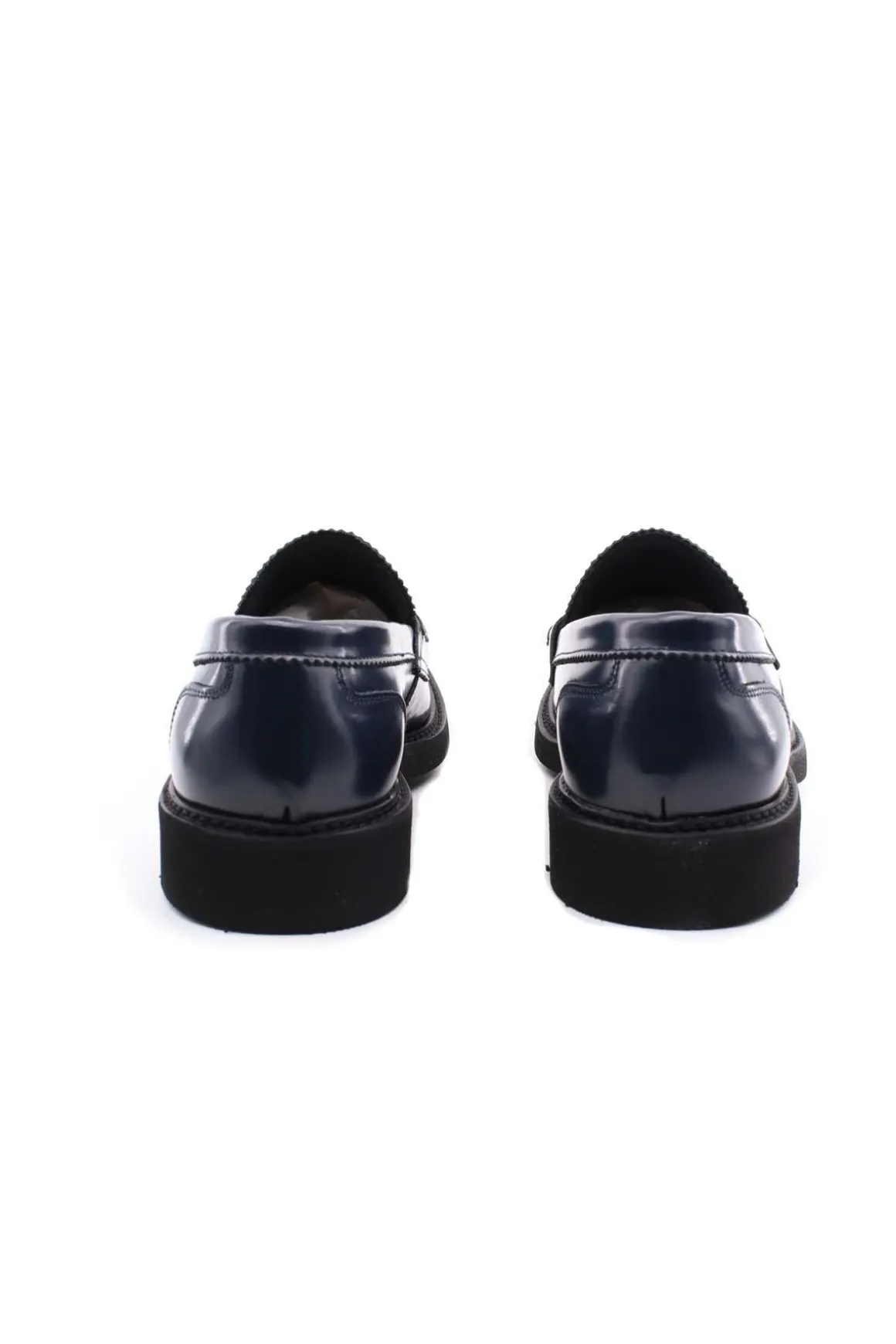 Mocassini college suola in gomma