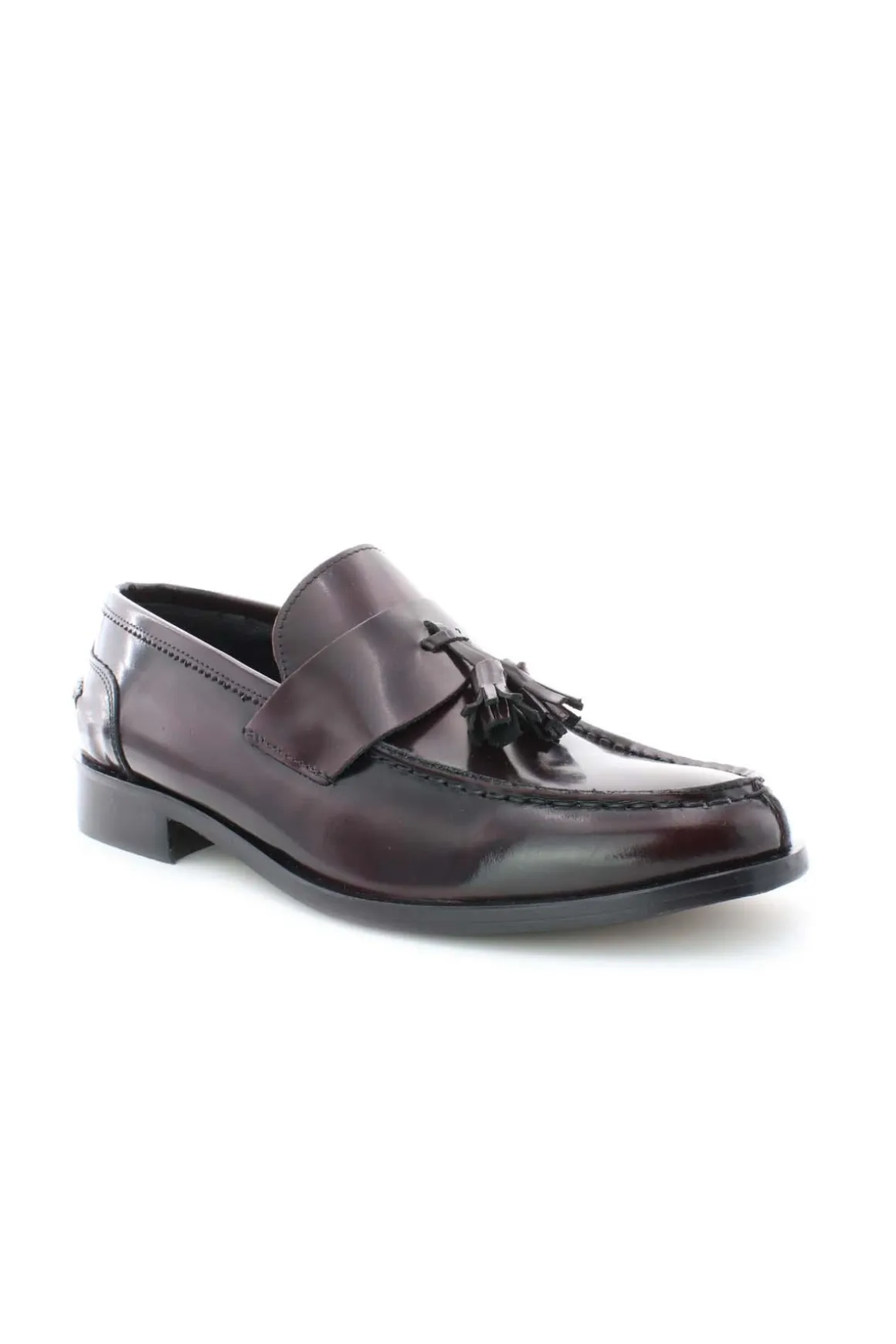 Mocassini in pelle con nappine