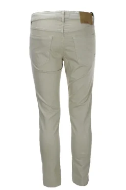 Pantalone 5 tasche in cotone lino