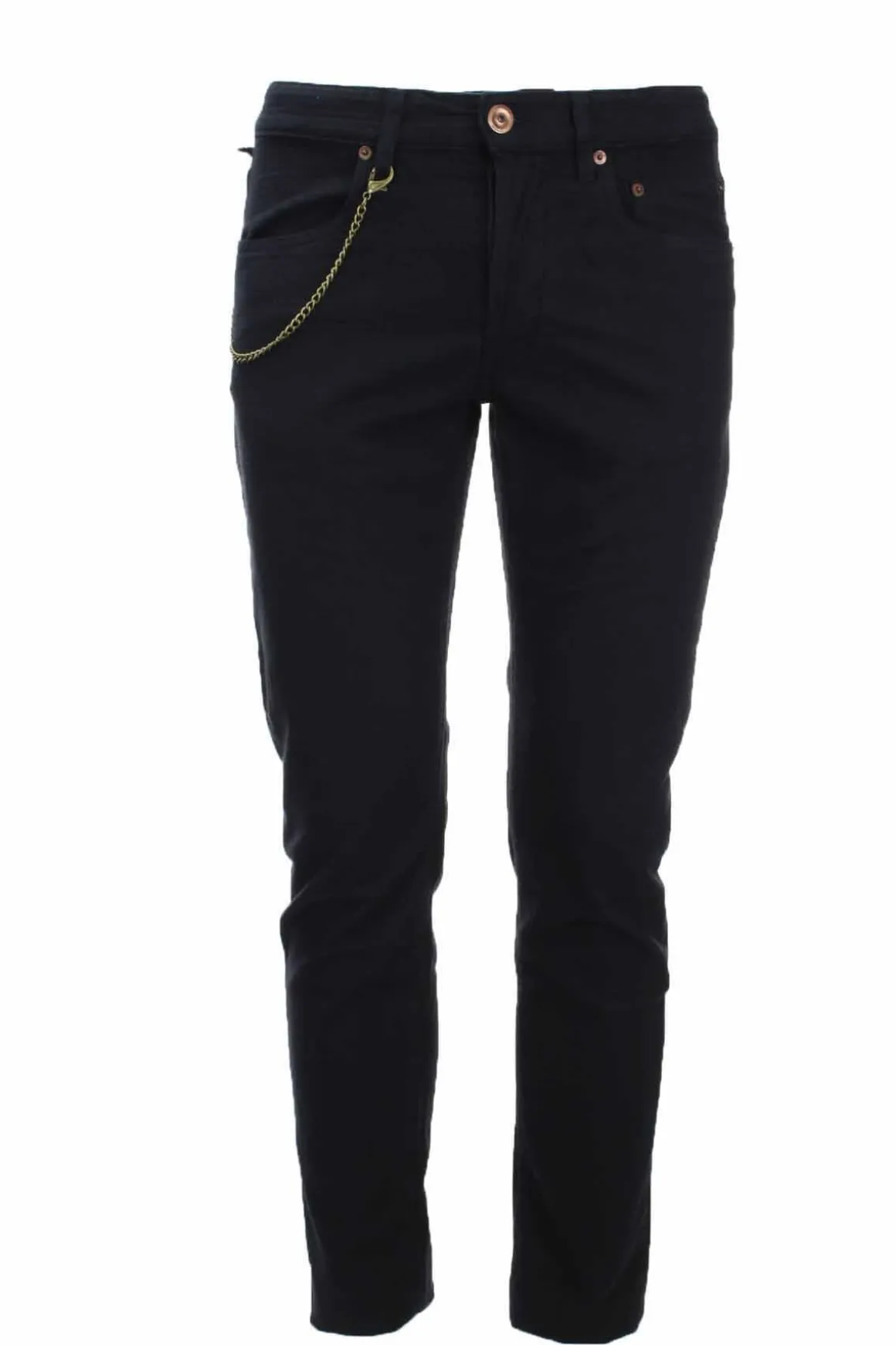 Pantalone 5 tasche in cotone armaturato