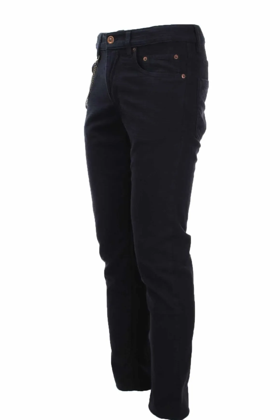 Pantalone 5 tasche in cotone armaturato