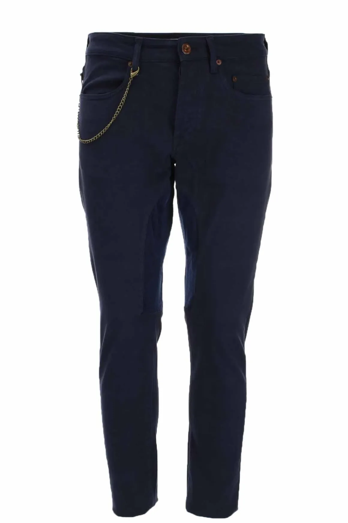 Pantalone 5 tasche in cotone armaturato