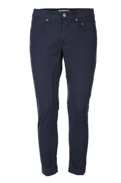 Pantalone 5 tasche in raso di cotone