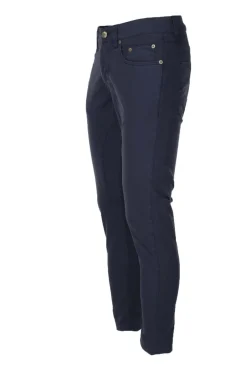 Pantalone 5 tasche in raso di cotone