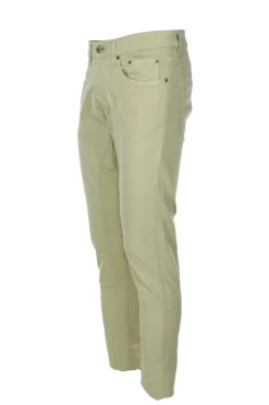 Pantalone 5 tasche in raso di cotone