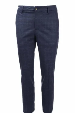 Pantalone chino in lana a quadri